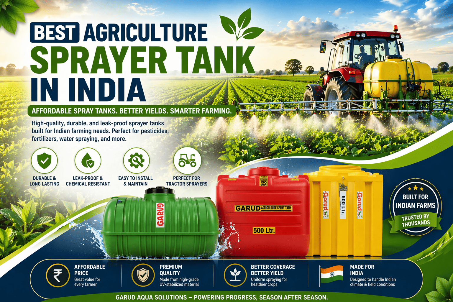 Best Agriculture Sprayer Tank in India | Affordable Sprayer Tank Price & Buying Guide