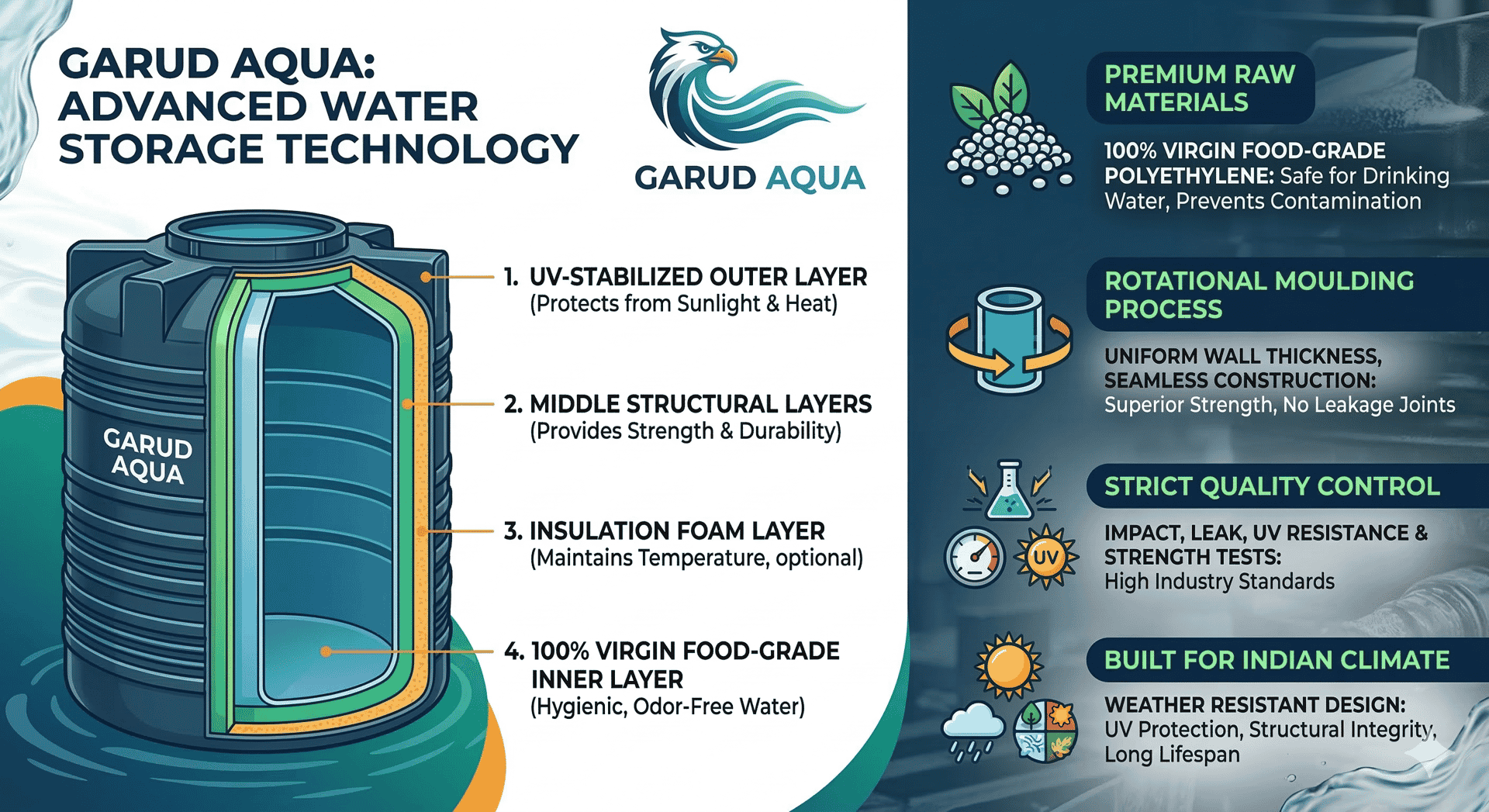 How Garud Ensures Water Tank Quality and Reliability