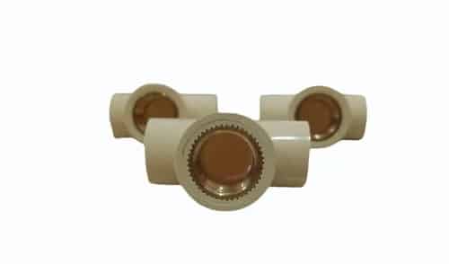 3/4 Inch CPVC Brass Tee - Image 3