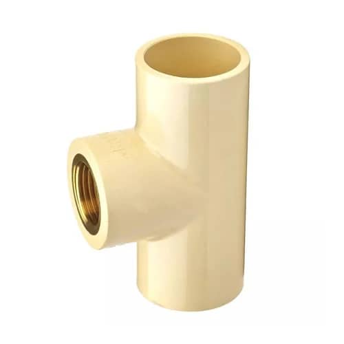 3/4 Inch CPVC Brass Tee