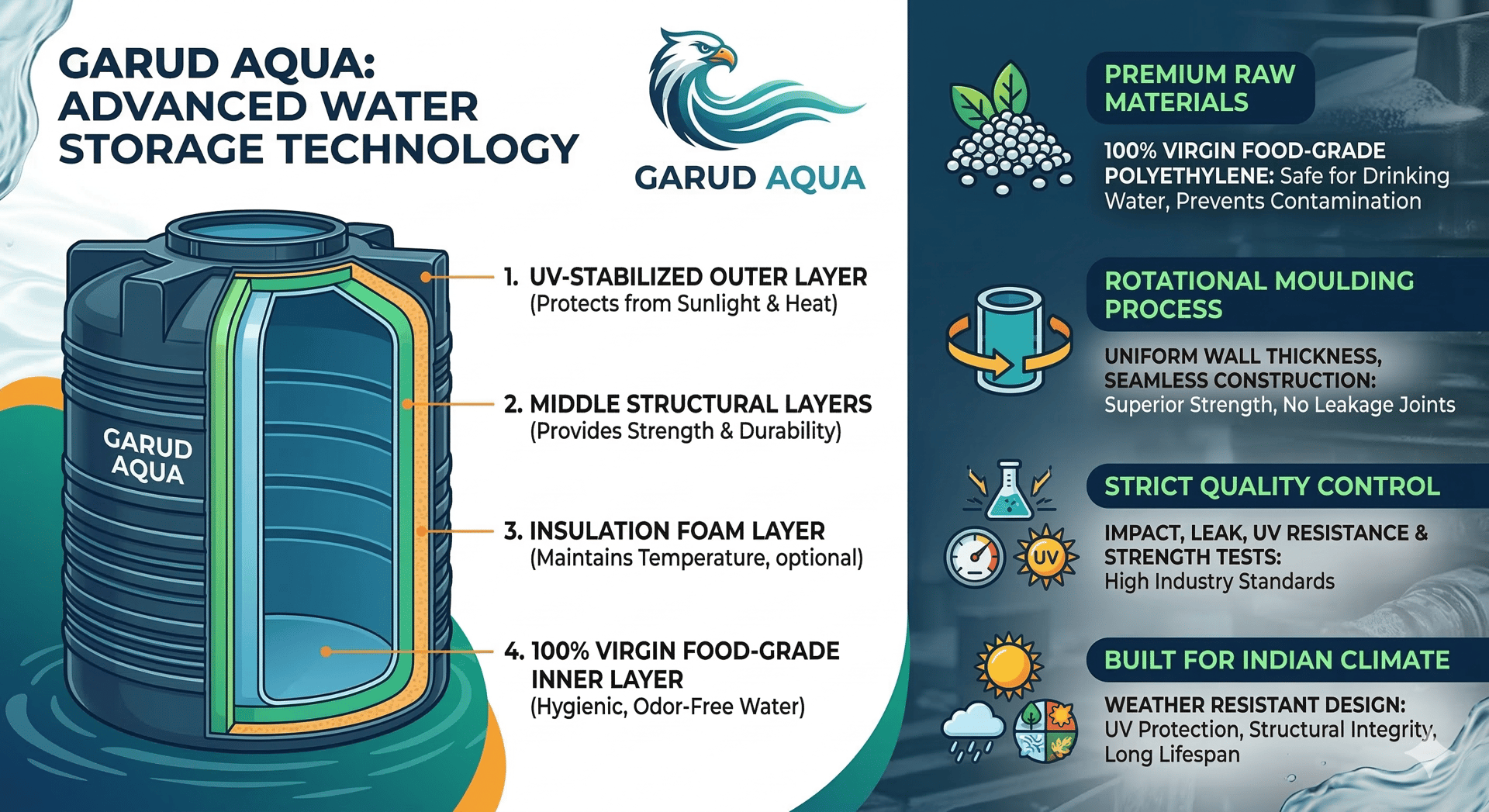 How Garud Ensures Water Tank Quality and Reliability