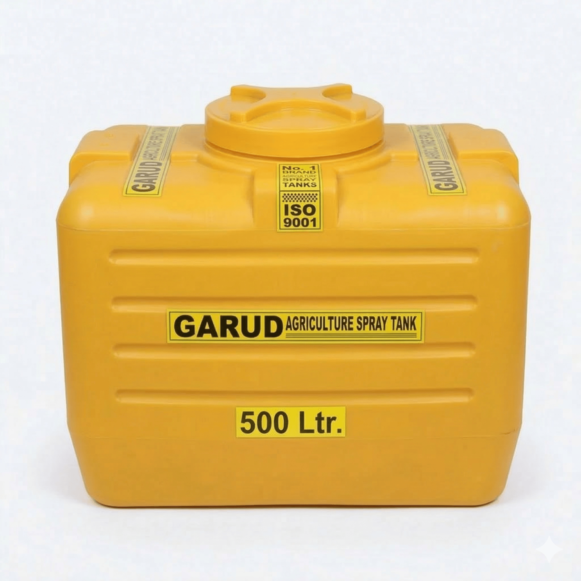 Rectangular Agriculture Sprayer Tank – Compact Body Design in yellow color - Image 6