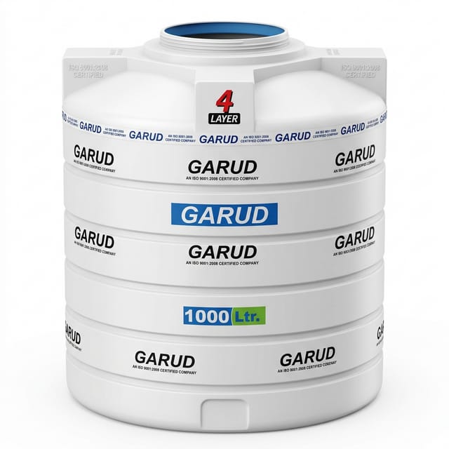 4 Layer Roto Mould Water Tank – UV Protected & Food Grade - Image 1